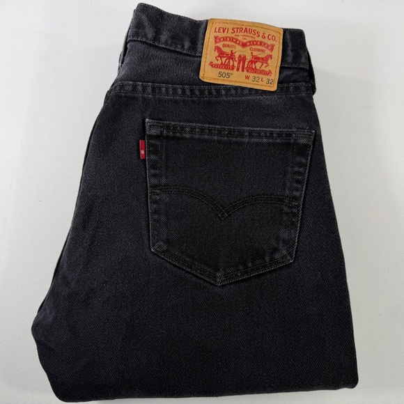 Levi’s 505 Regular Fit Jeans Size 32 X 32 - Picture 10 of 15